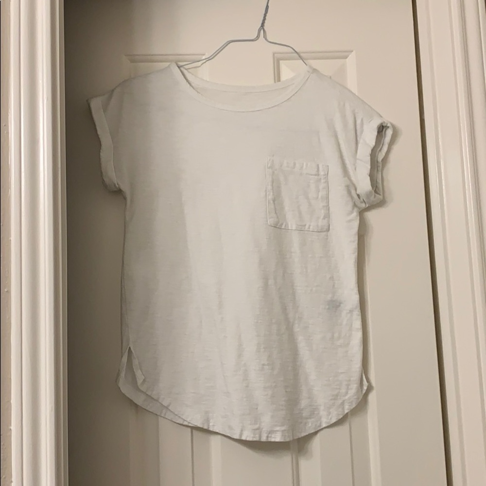 White Tee with Pocket